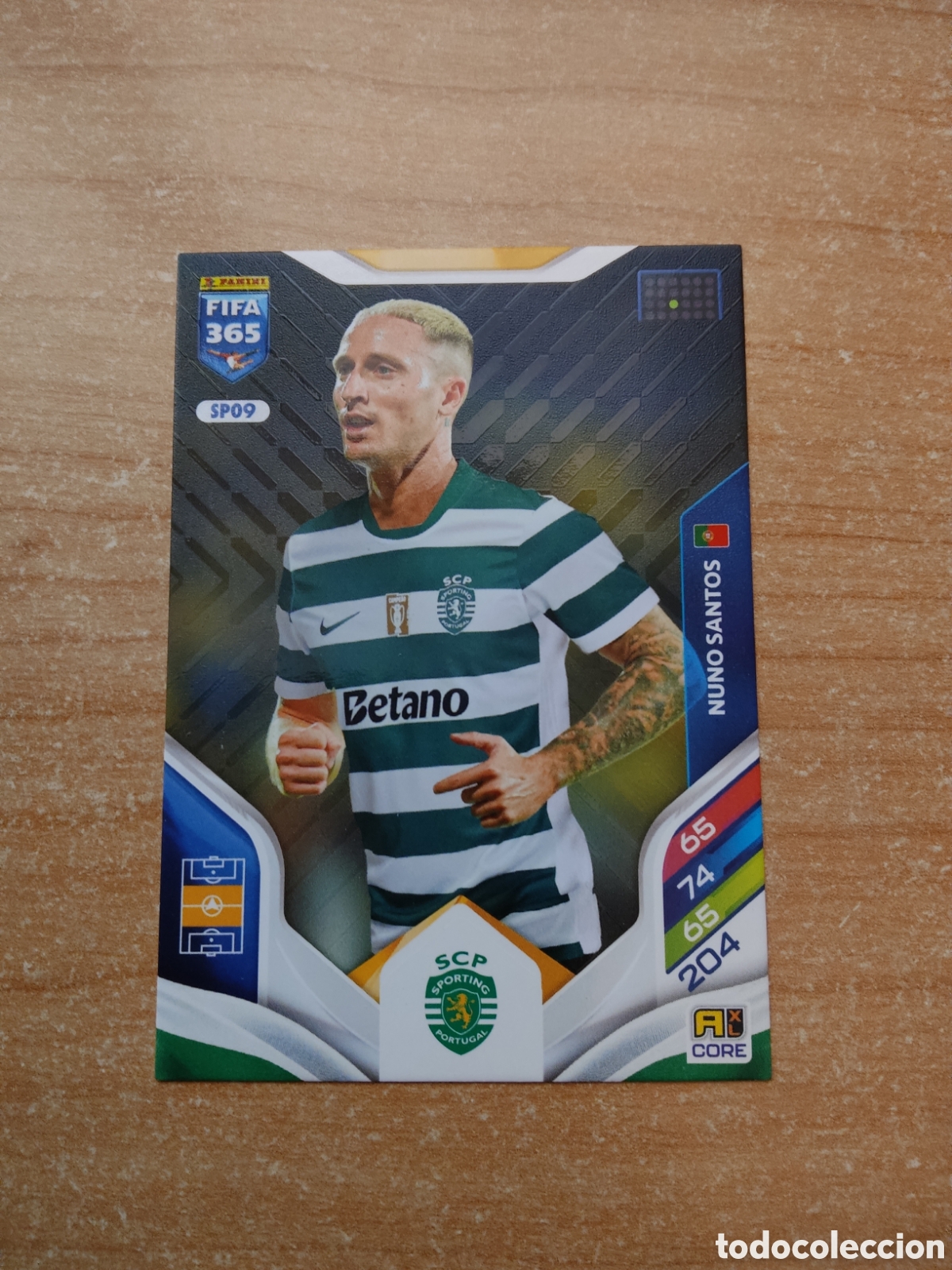 Cromos de f&uacute;tbol: 9 NUNO SANTOS SPORTING PORTUGAL FIFA 365 ADRENALYN 2026