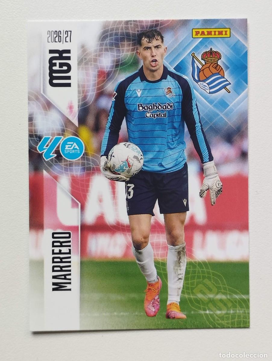 Cromos de f&uacute;tbol: CROMO CARD 2026 2027 MEGACRACKS 27 26 MGK PANINI MARRERO 309 REAL SOCIEDAD