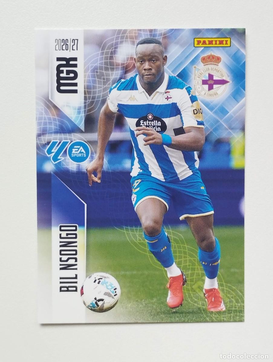 Cromos de f&uacute;tbol: CROMO CARD 2026 2027 MEGACRACKS 27 26 MGK PANINI BIL NSONGO 144 DEPORTIVO LA CORU&Ntilde;A