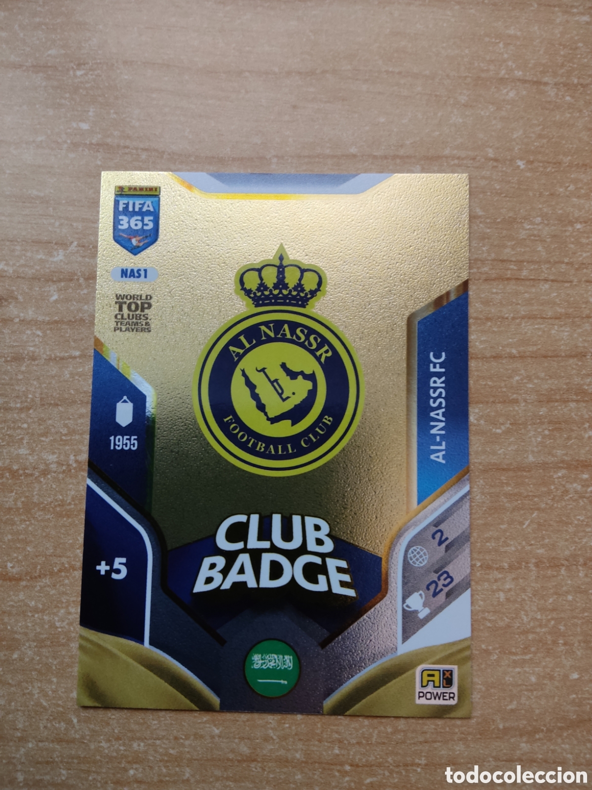 Cromos de f&uacute;tbol: 1 ESCUDO AL NASSR FIFA 365 ADRENALYN 2026