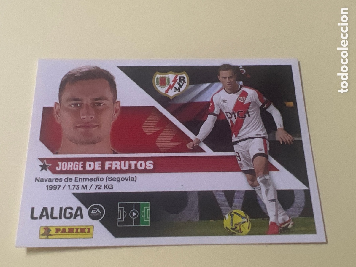 Cromos de Futebol: C5446. D&eacute; frutos n&uacute;mero 16 del rayo vallecano cromo liga este 26-27 2026-2027