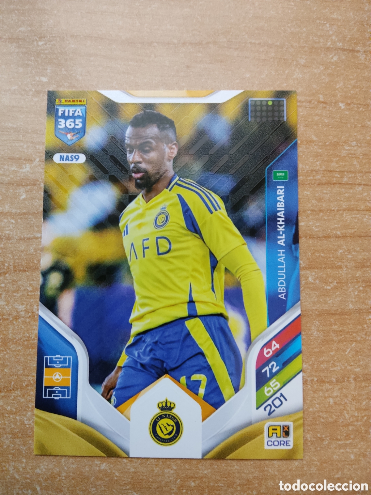 Cromos de Futebol: 9 ABDULLAH AL KHAIBARI AL NASSR FIFA 365 ADRENALYN 2026