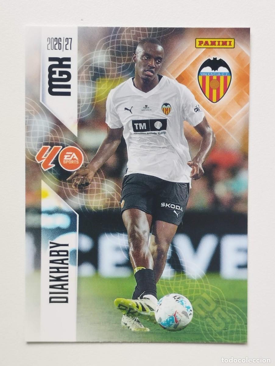 Fu&szlig;ball-Sticker: CROMO CARD 2026 2027 MEGACRACKS 27 26 MGK PANINI DIAKHABY 347 VALENCIA