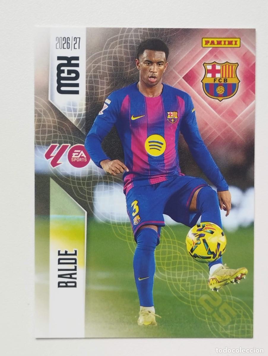 Fu&szlig;ball-Sticker: CROMO CARD 2026 2027 MEGACRACKS 27 26 MGK PANINI ALEJANDRO BALDE 81 BARCELONA