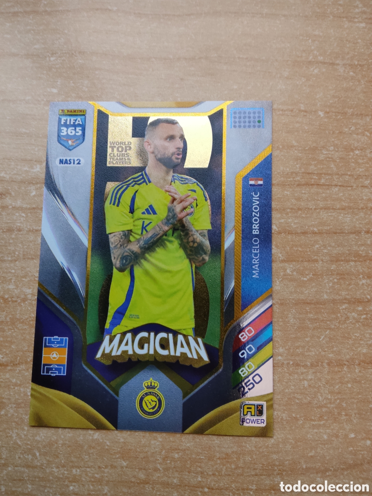 Fu&szlig;ball-Sticker: 12 MARCELO BROZOVIC MAGICIAN AL NASSR FIFA 365 ADRENALYN 2026