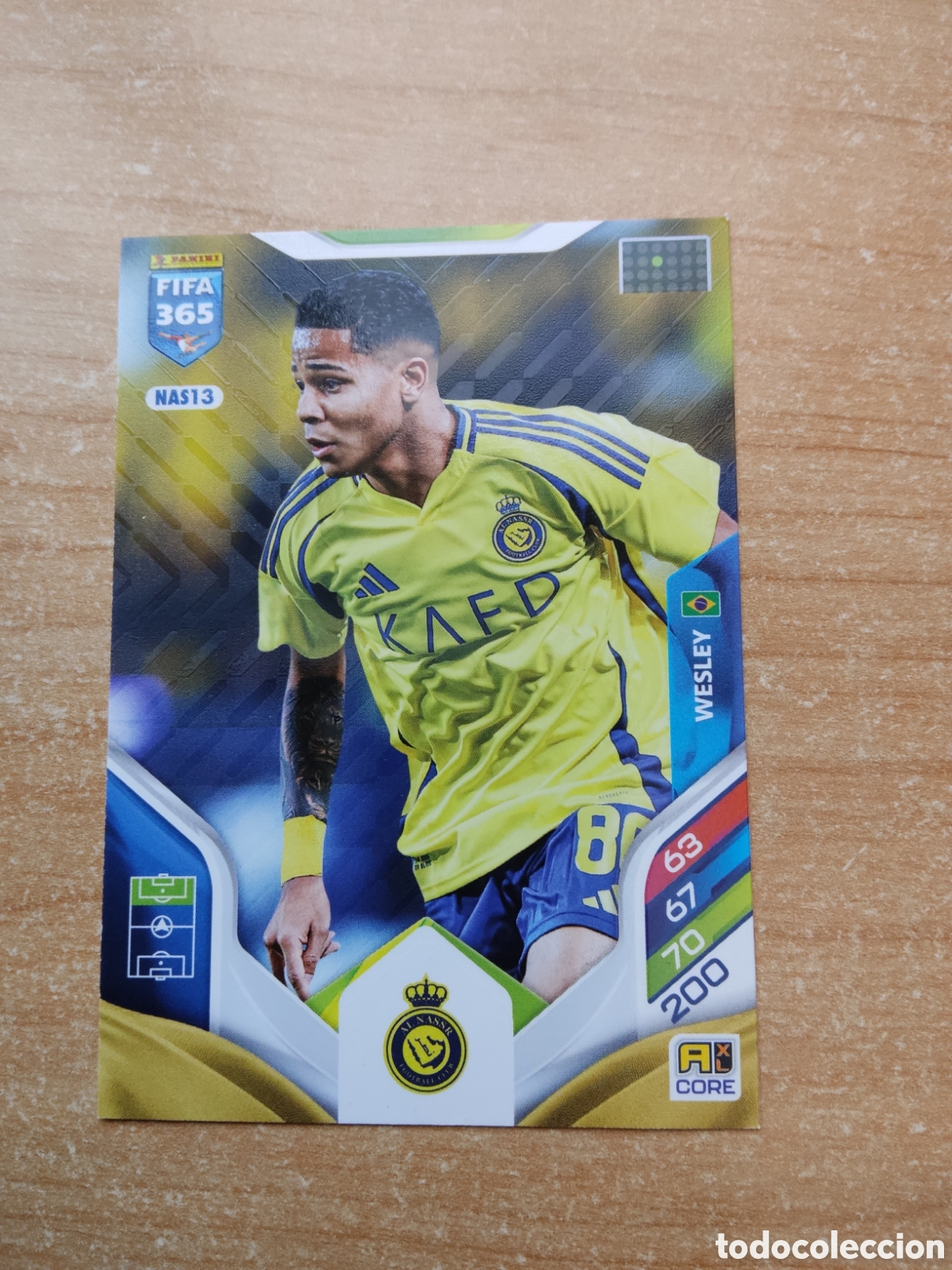 Fu&szlig;ball-Sticker: 13 WESLEY AL NASSR FIFA 365 ADRENALYN 2026
