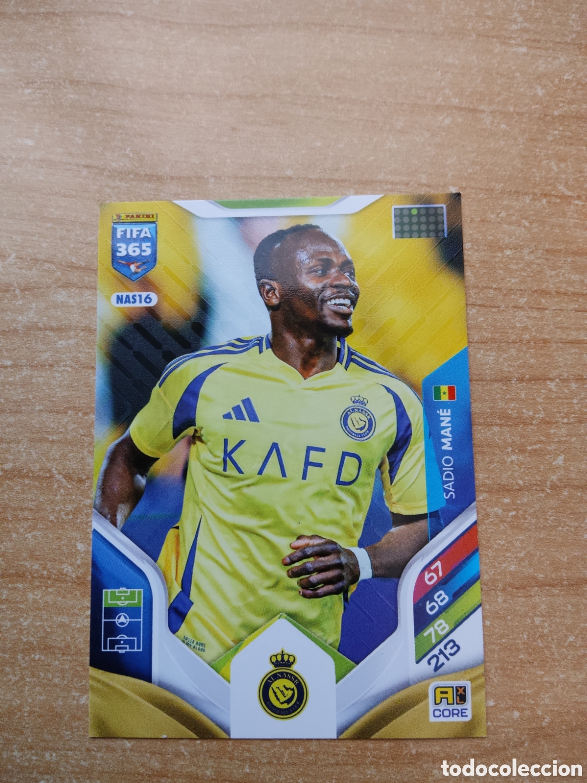 Football Stickers: 16 SADIO MANE AL NASSR FIFA 365 ADRENALYN 2026