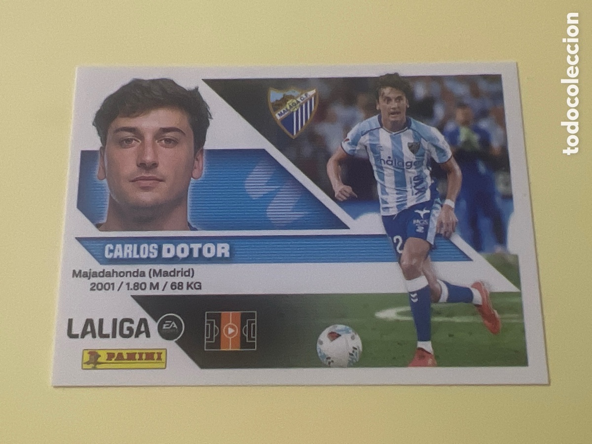 Cromos de f&uacute;tbol: C5449. Dotor n&uacute;mero 14 del Malaga cromo liga este 26-27 2026-2027