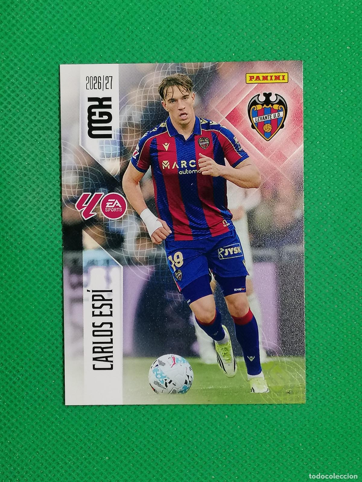 Cromos de f&uacute;tbol: 215 CARLOS ESPI LEVANTE ⚽ MEGACRACKS LIGA 2026 2027 26 27 ⚽