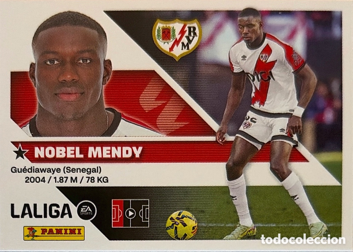 Fu&szlig;ball-Sticker: 7.- Nobel Mendy (RAYO VALLECANO) - COLECCIONES ESTE 2026/27 (PANINI)
