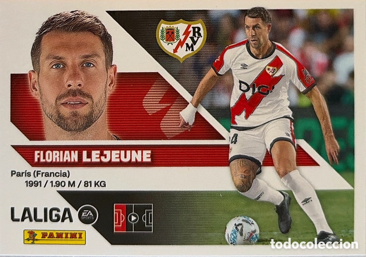 Cromos de f&uacute;tbol: 8.- Lejeune (RAYO VALLECANO) - COLECCIONES ESTE 2026/27 (PANINI)