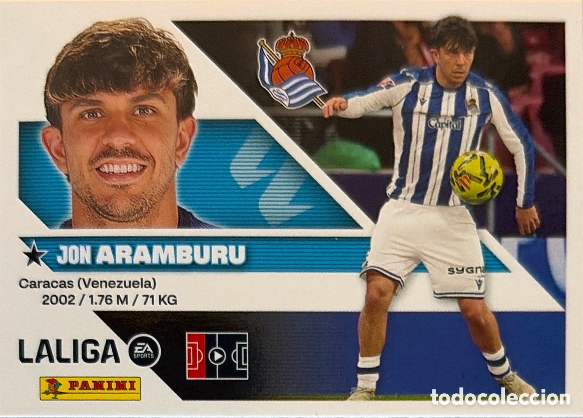 Cromos de f&uacute;tbol: 5.- Aramburu (R. SOCIEDAD) - COLECCIONES ESTE 2026/27 (PANINI)