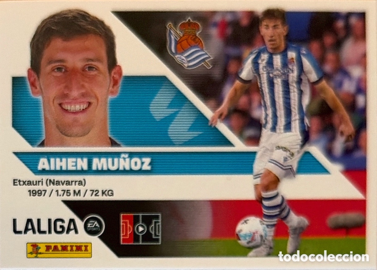 Cromos de f&uacute;tbol: 9.- Aihen Mu&ntilde;oz (R. SOCIEDAD) - COLECCIONES ESTE 2026/27 (PANINI)