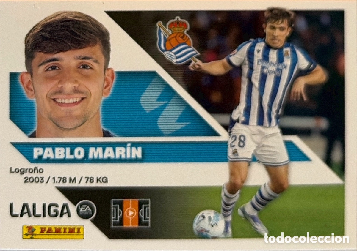 Cromos de f&uacute;tbol: 11.- Pablo Mar&iacute;n (R. SOCIEDAD) - COLECCIONES ESTE 2026/27 (PANINI)