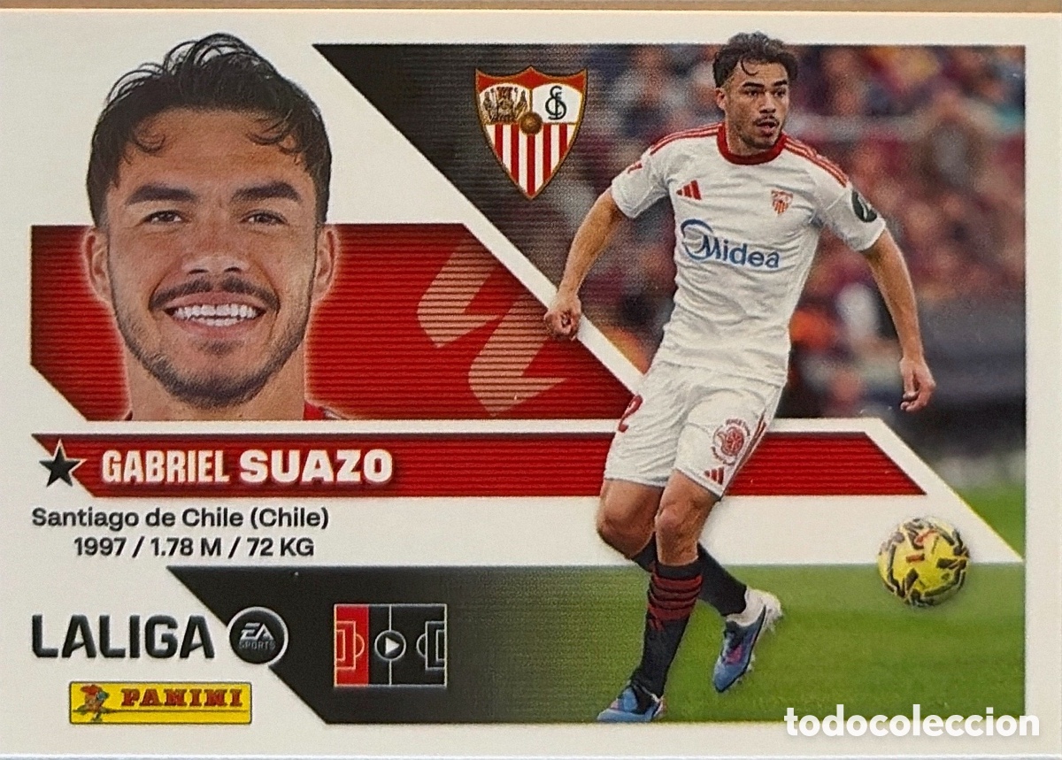 Football Stickers: 10.- Suazo (SEVILLA) - COLECCIONES ESTE 2026/27 (PANINI)