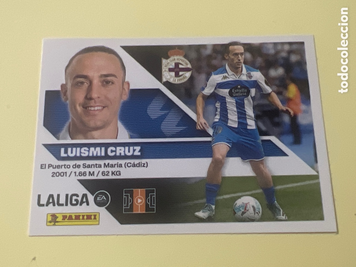 Cromos de f&uacute;tbol: C5452. Luismi cruz n&uacute;mero 15 del deportivo de La Coru&ntilde;a cromo de la liga este 26-27 2026-2027