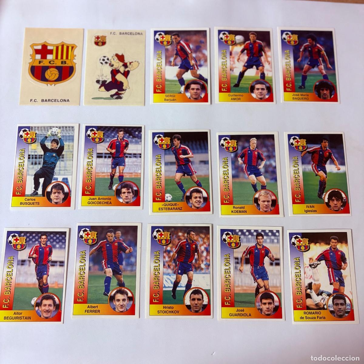 Cromos de f&uacute;tbol: Lote 15 Cromo futbol liga 94-95 fc barcelona