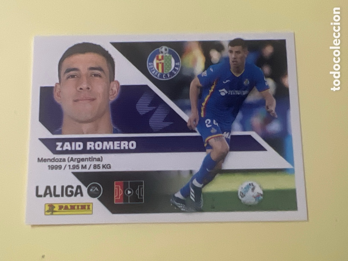 Cromos de f&uacute;tbol: C5458. Zaid Romero n&uacute;mero 9 del Getafe cromo liga este 26-27 2026-2027