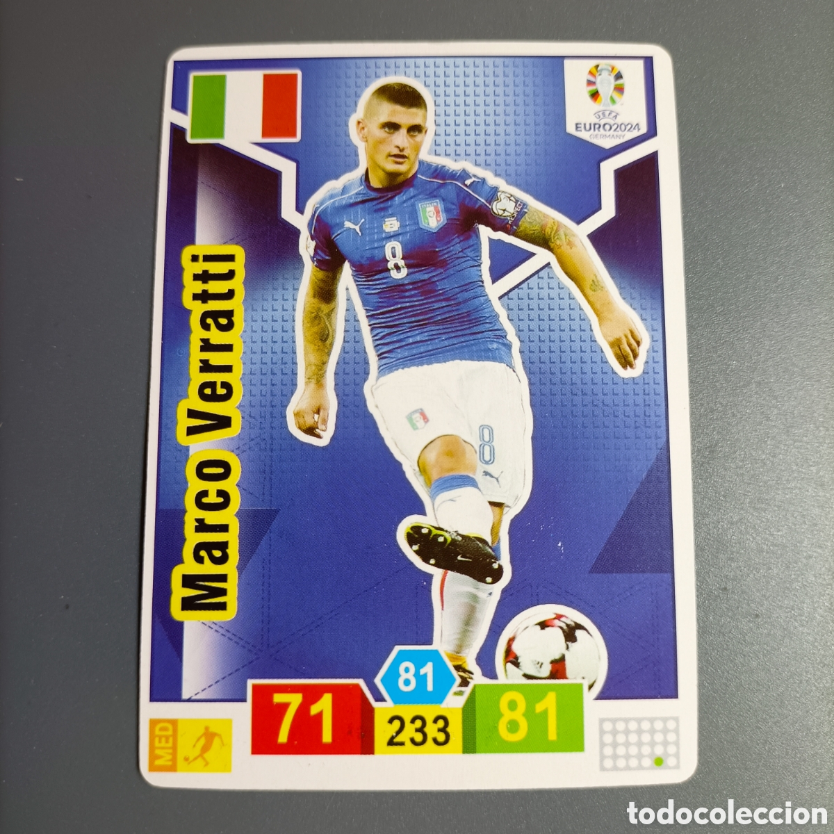Cromos de f&uacute;tbol: ADRENALYN UEFA EURO 2024 ALEMANIA (ITALIA) MARCO VERRATTI