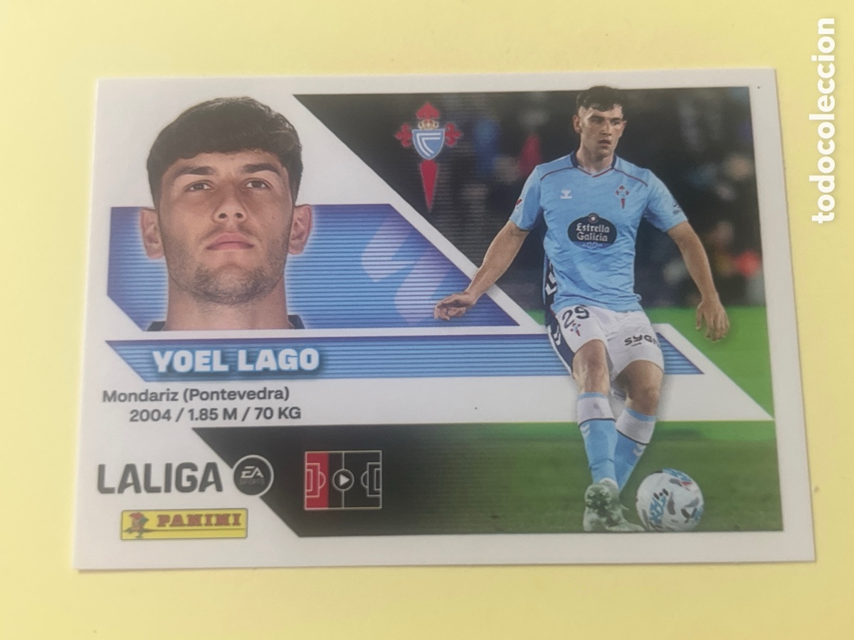 Cromos de f&uacute;tbol: C5465. Yoel lago n&uacute;mero 9B del Celta cromo de la liga este 26-27 2026-2027