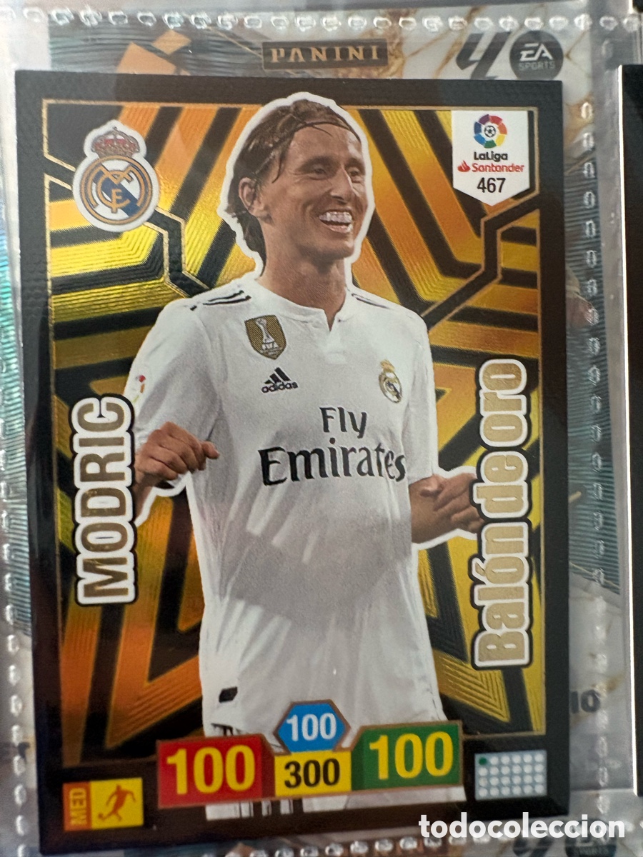 Cromos de f&uacute;tbol: Adrenalyn 2018 2019 / 18 19 Bal&oacute;n de Oro modric
