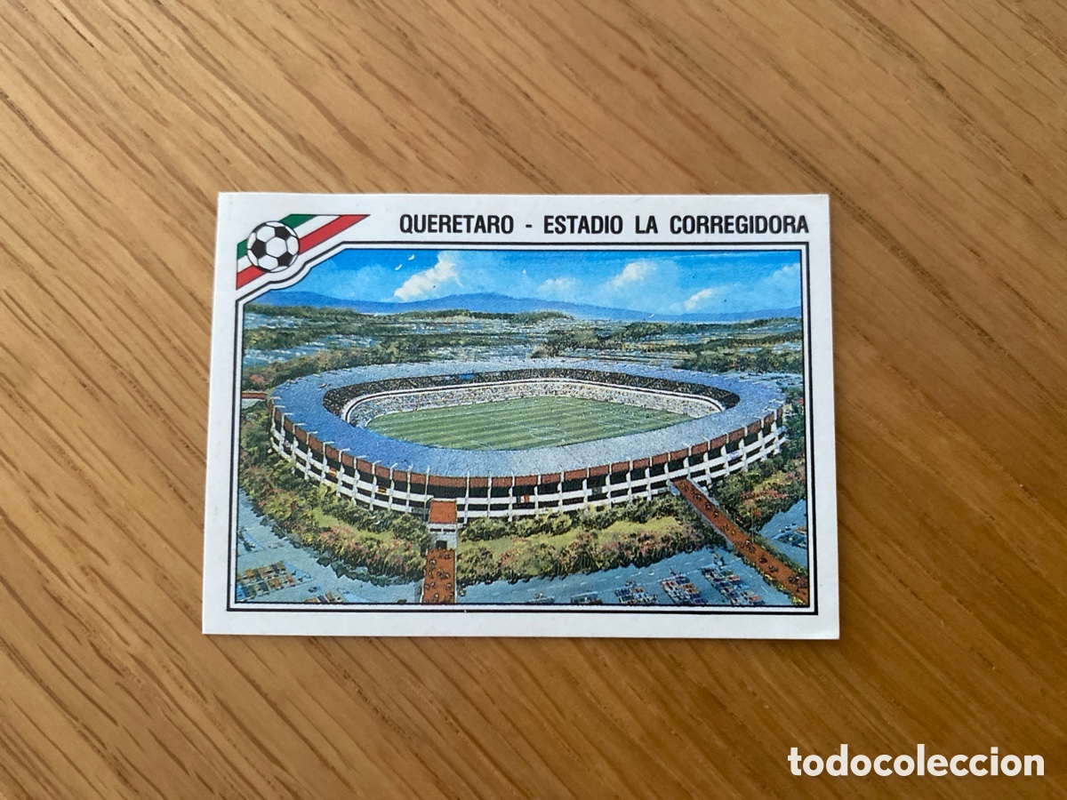 Cromos de f&uacute;tbol: Cromo panini mundial Mexico 86 n&uacute;mero 33 Estadio Corregidora - Sticker album world cup Mexico 1986