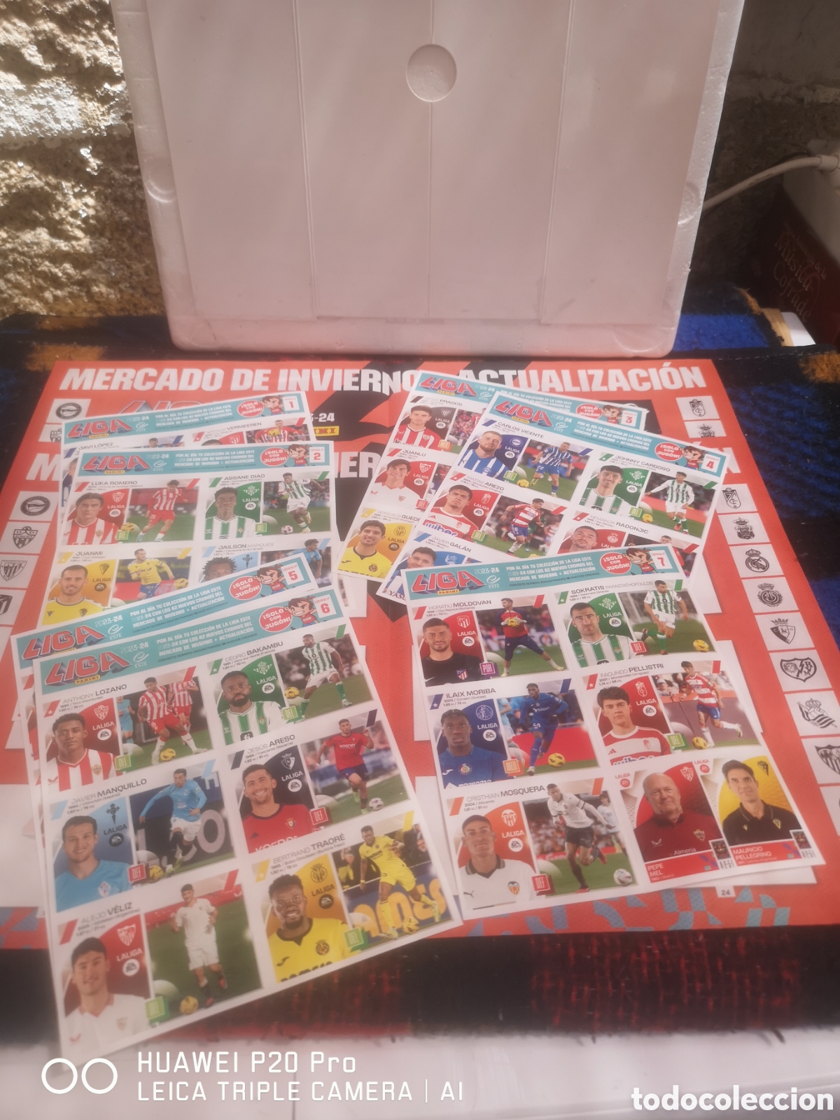Football Stickers: MERCADO INVIERNO + ACTUALIZACI&Oacute;N LIGA 2023 24 &Aacute;LBUM COMPLETO