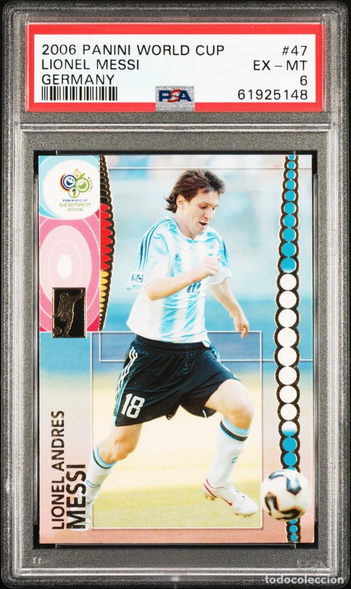 Figurine di Calcio: Messi #47 Argentina Panini World Cup Germany 2006 PSA 6