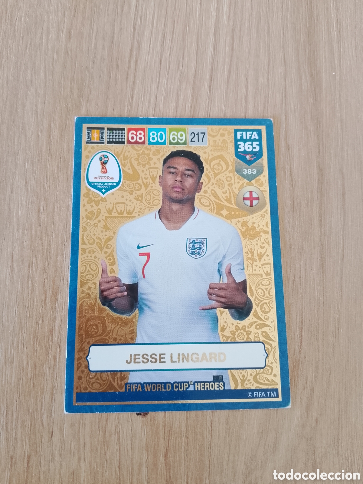 Cromos de f&uacute;tbol: 383 LINGARD INGLATERRA CROMO FUTBOL PANINI 18-19 FIFA 365 ADRENALYN 2018-2019