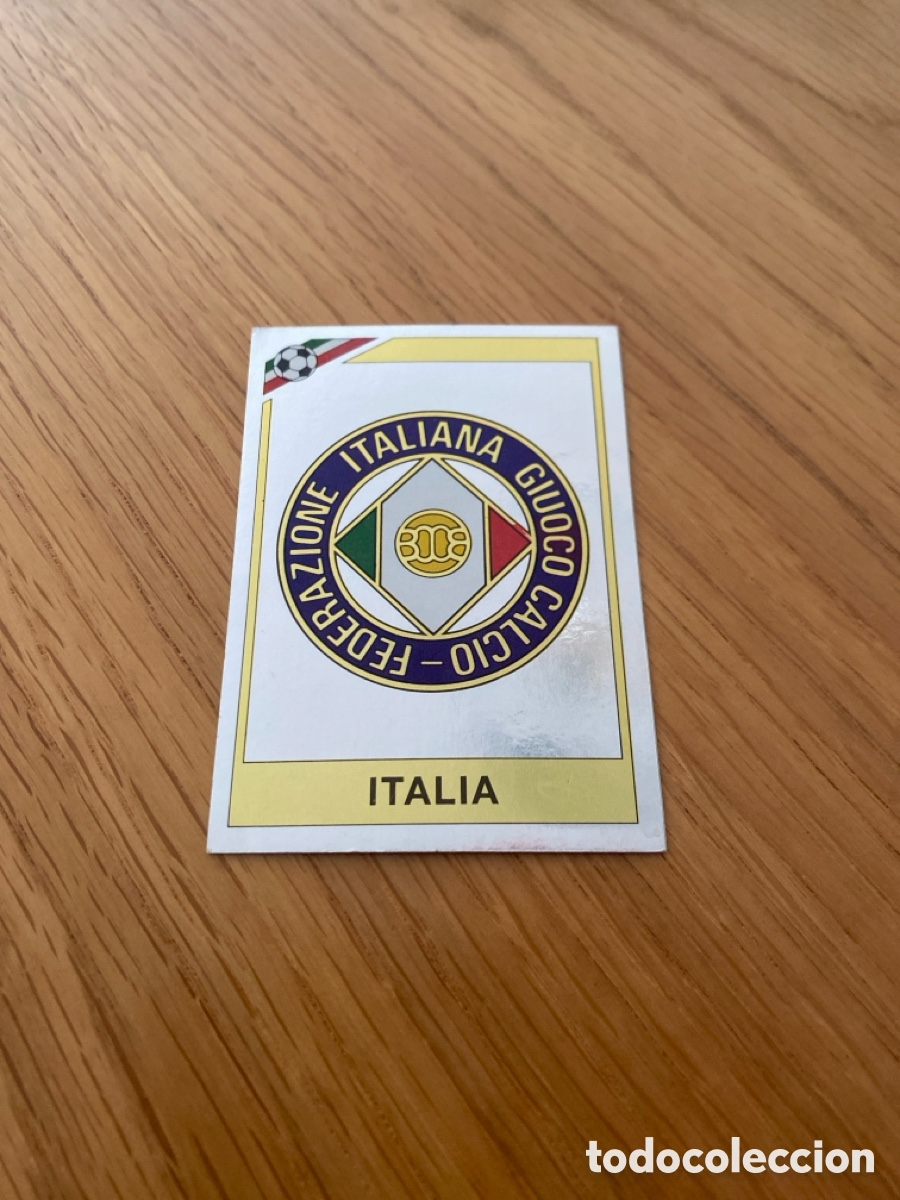 Cromos de f&uacute;tbol: Cromo panini mundial Mexico 86 n&uacute;mero 36 escudo Italia - Sticker album world cup 1986 badge
