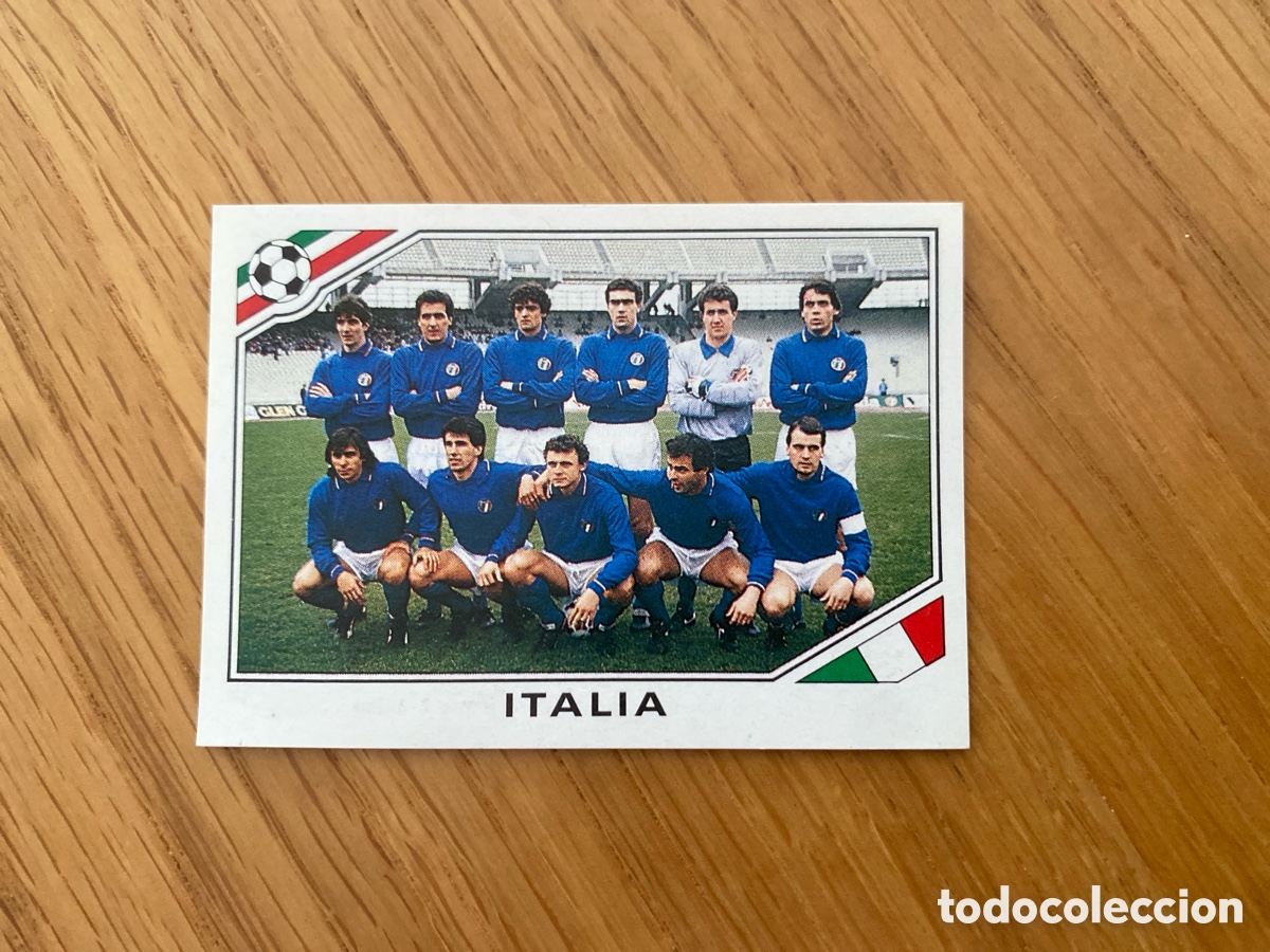 Cromos de Futebol: Cromo panini mundial Mexico 86 n&uacute;mero 37 Italia - Sticker album world cup Mexico 1986