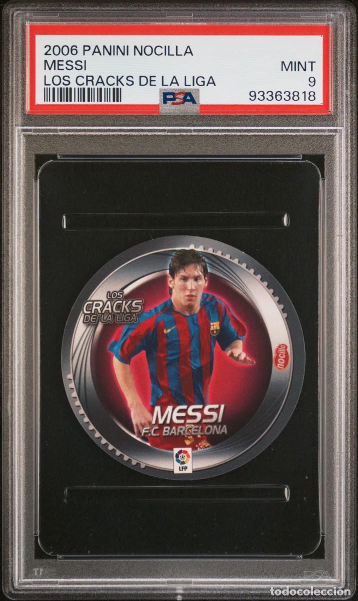 Cromos de Futebol: Messi FC Barcelona Panini Nocilla Los Cracks de la Liga 2006 PSA 9