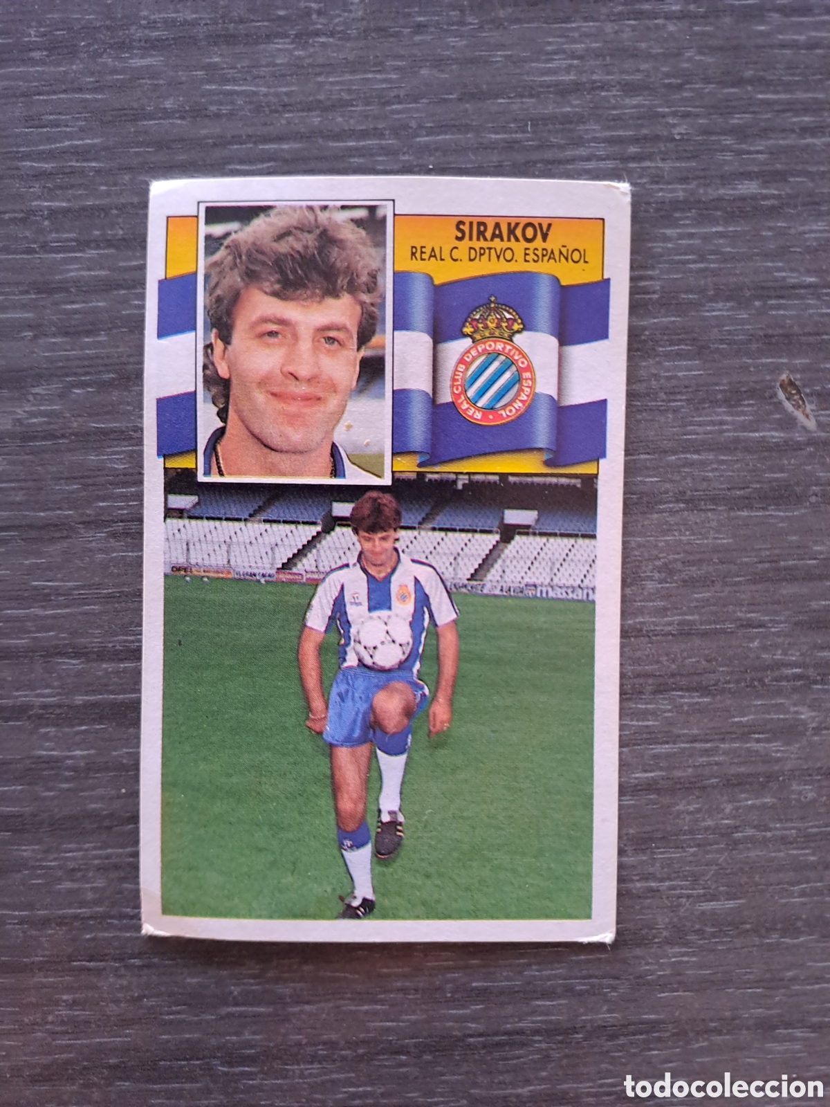 Cromos de f&uacute;tbol: SIRAKOV &rdquo;COLOCA MUY DIFICIL&rdquo; 90/91 ESTE