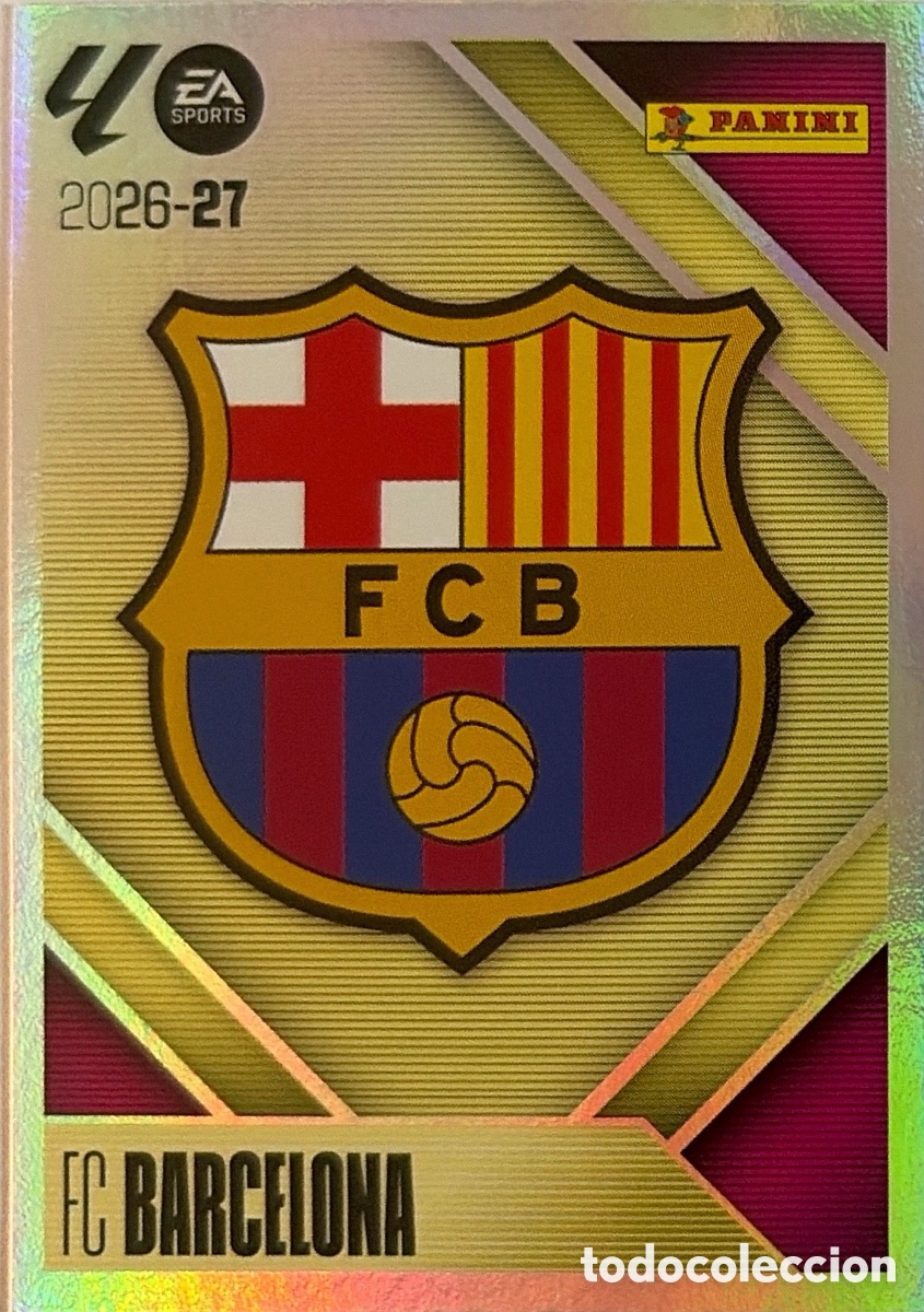 Cromos de Futebol: 1.- Escudo (BARCELONA)- COLECCIONES ESTE 2026/27 (PANINI)