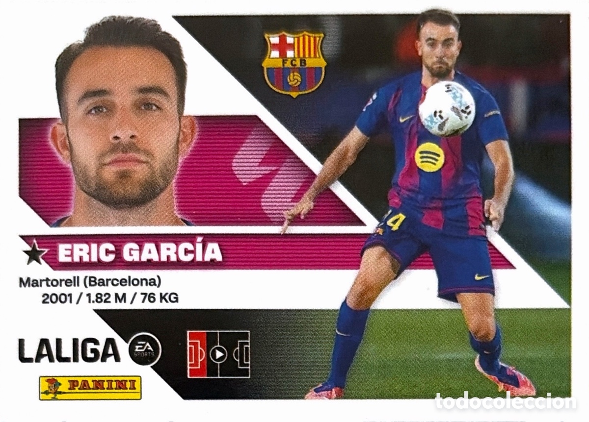Cromos de Futebol: 11.- Eric Garc&iacute;a (BARCELONA)- COLECCIONES ESTE 2026/27 (PANINI)