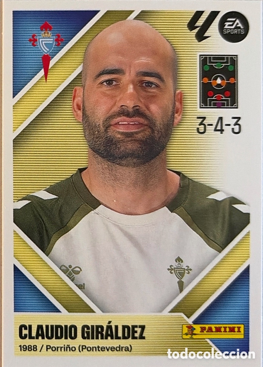 Cromos de Futebol: 2.- Claudio Gir&aacute;ldez (R. CELTA) - COLECCIONES ESTE 2026/27 (PANINI)