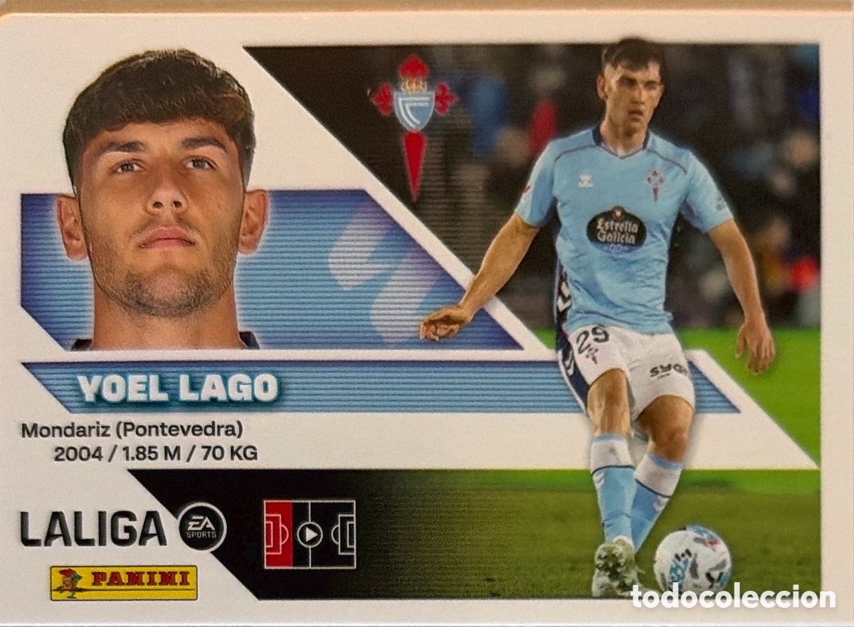 Cromos de f&uacute;tbol: 9B.- Yoel Lago (R. CELTA) - COLECCIONES ESTE 2026/27 (PANINI)
