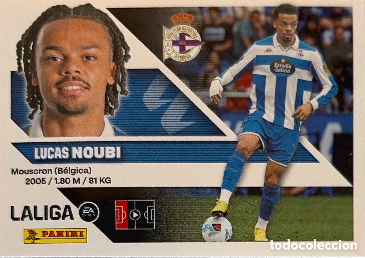 Cromos de f&uacute;tbol: 7.- Noubi (DEPORTIVO CORU&Ntilde;A) - COLECCIONES ESTE 2026/27 (PANINI)