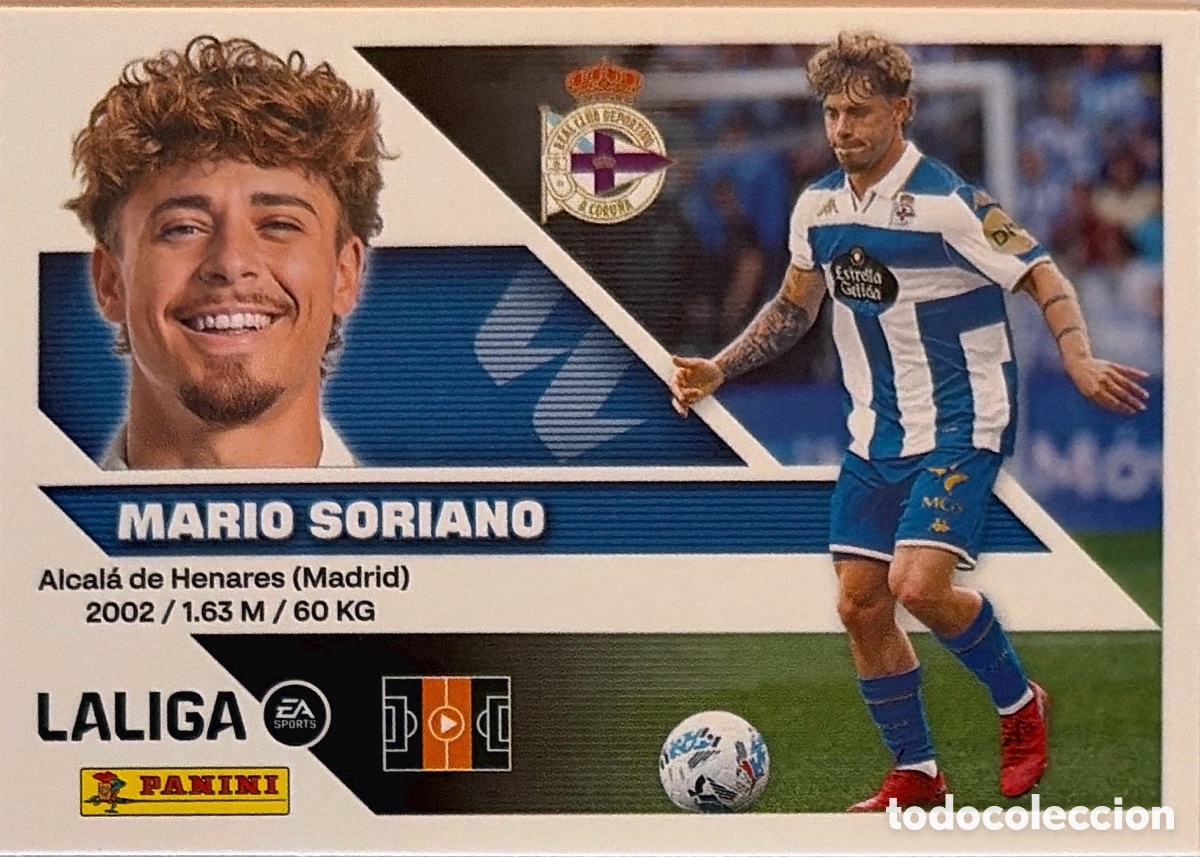 Cromos de f&uacute;tbol: 13.- Mario Soriano (DEPORTIVO CORU&Ntilde;A) - COLECCIONES ESTE 2026/27 (PANINI)