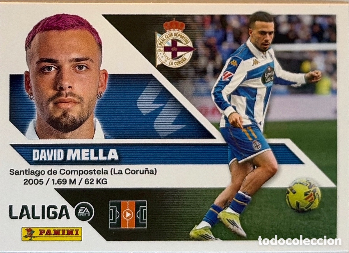 Football Stickers: 16.- Mella (DEPORTIVO CORU&Ntilde;A) - COLECCIONES ESTE 2026/27 (PANINI)