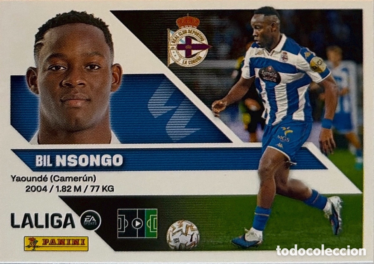 Football Stickers: 20.- Nsongo (DEPORTIVO CORU&Ntilde;A) - COLECCIONES ESTE 2026/27 (PANINI)