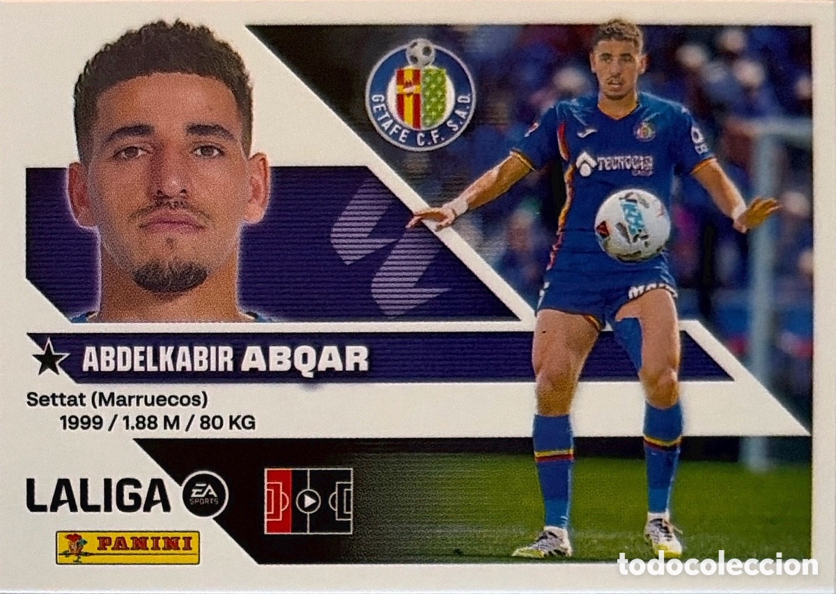 Football Stickers: 8.- Abqar (GETAFE) - COLECCIONES ESTE 2026/27 (PANINI)