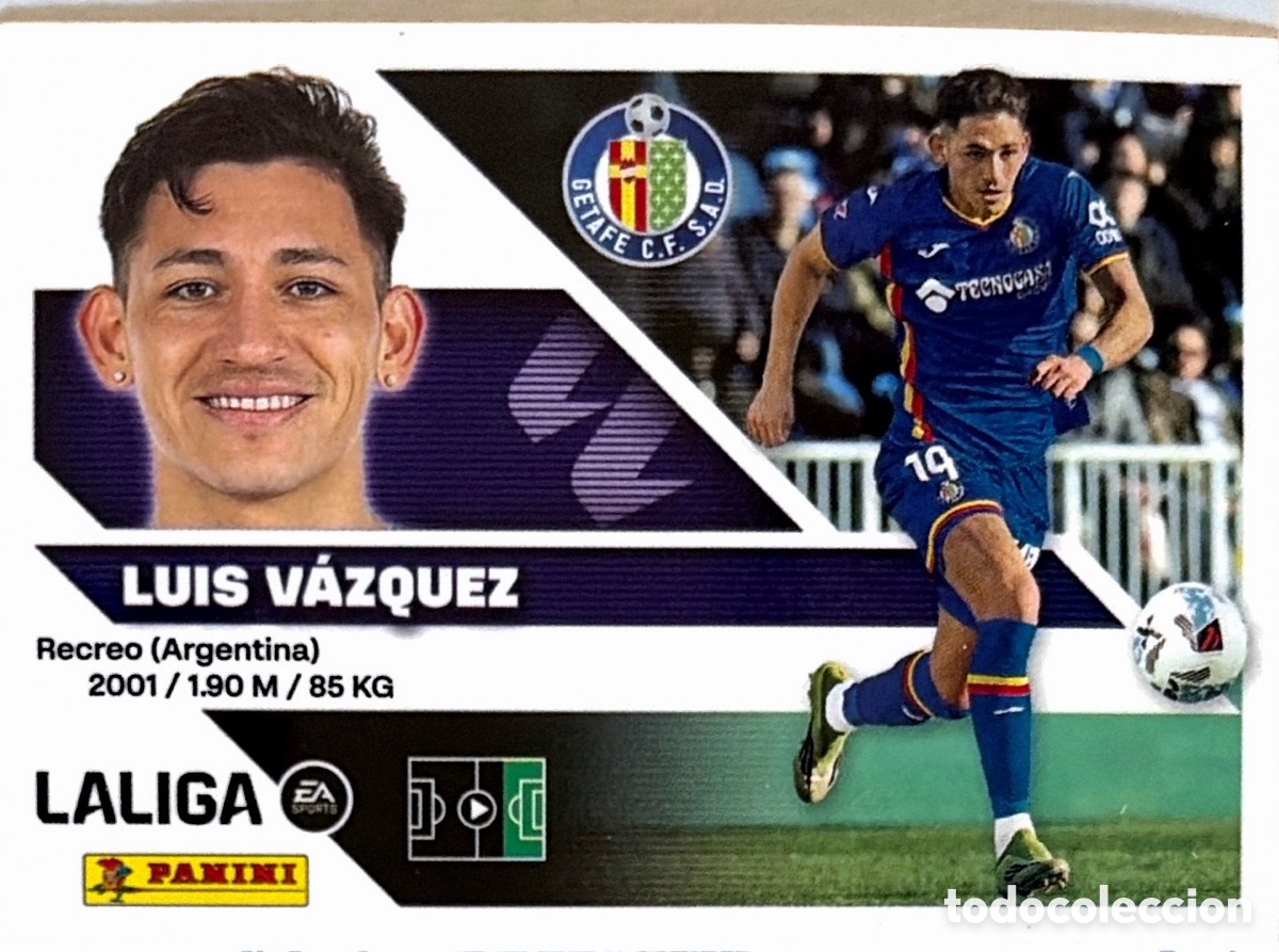 Football Stickers: 19.- Luis V&aacute;zquez (GETAFE) - COLECCIONES ESTE 2026/27 (PANINI)