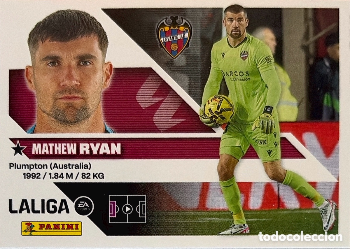 Fu&szlig;ball-Sticker: 3.- Ryan (LEVANTE) - COLECCIONES ESTE 2026/27 (PANINI)