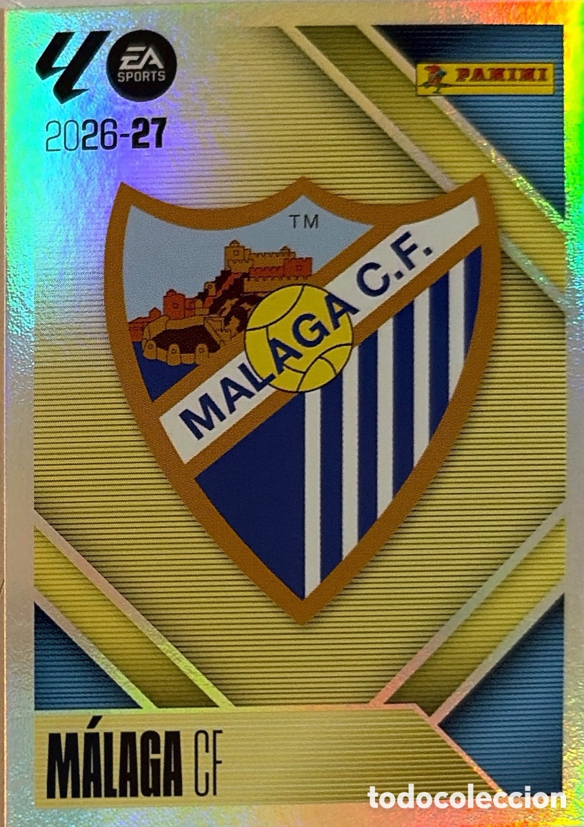 Figurine di Calcio: 1 .- Escudo (MALAGA) - COLECCIONES ESTE 2026/27 (PANINI)
