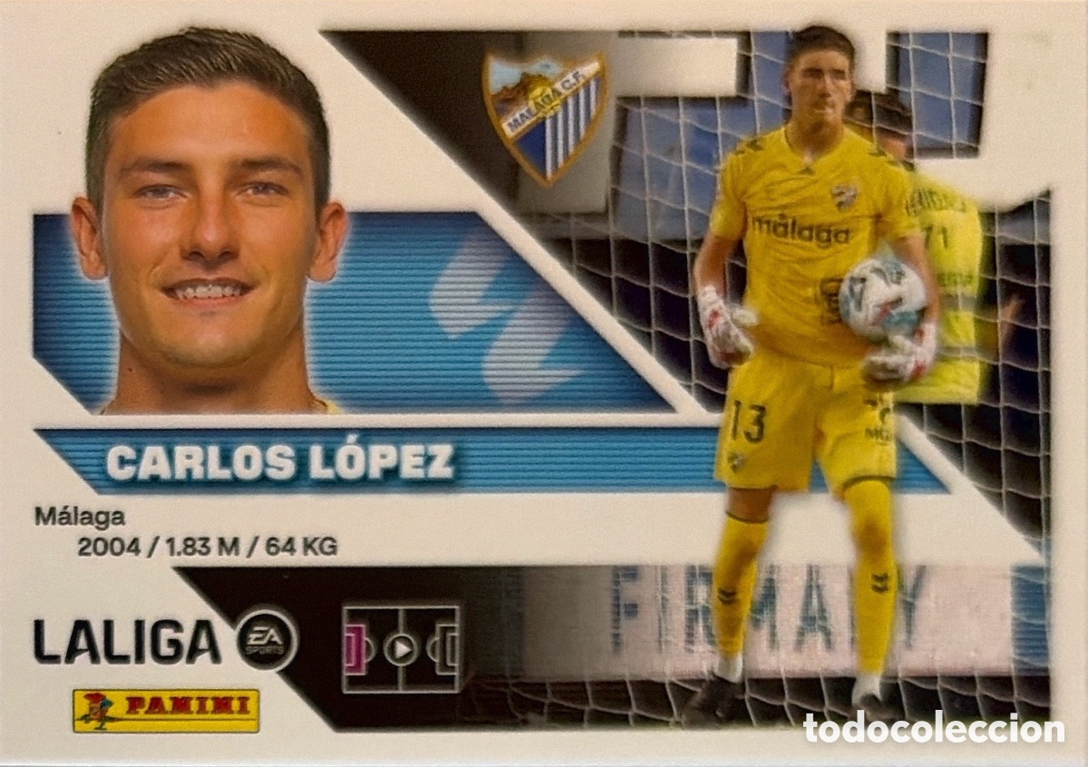 Fu&szlig;ball-Sticker: 4.- Carlos L&oacute;pez (MALAGA) - COLECCIONES ESTE 2026/27 (PANINI)