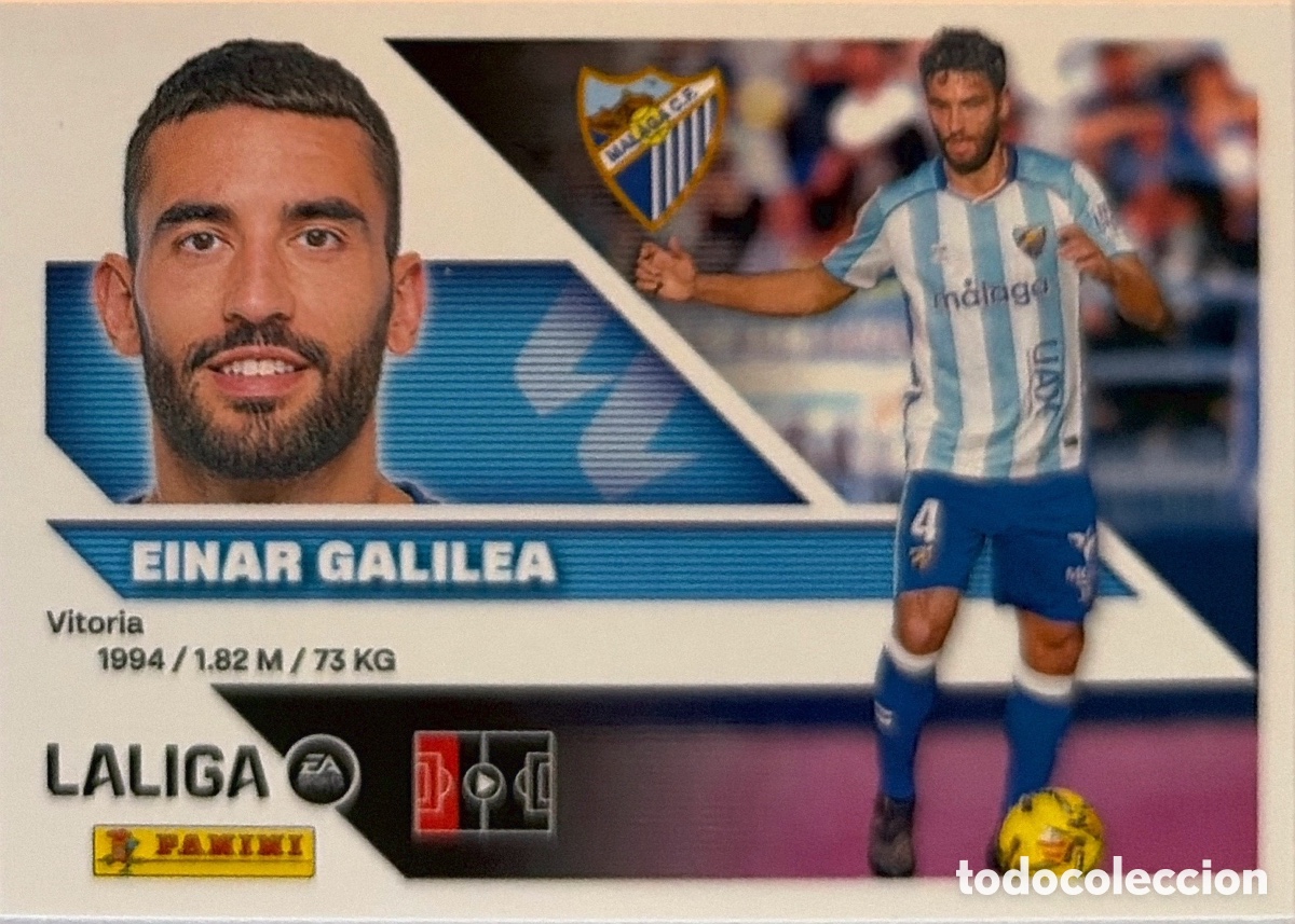 Fu&szlig;ball-Sticker: 8.- Einar Galilea (MALAGA) - COLECCIONES ESTE 2026/27 (PANINI)