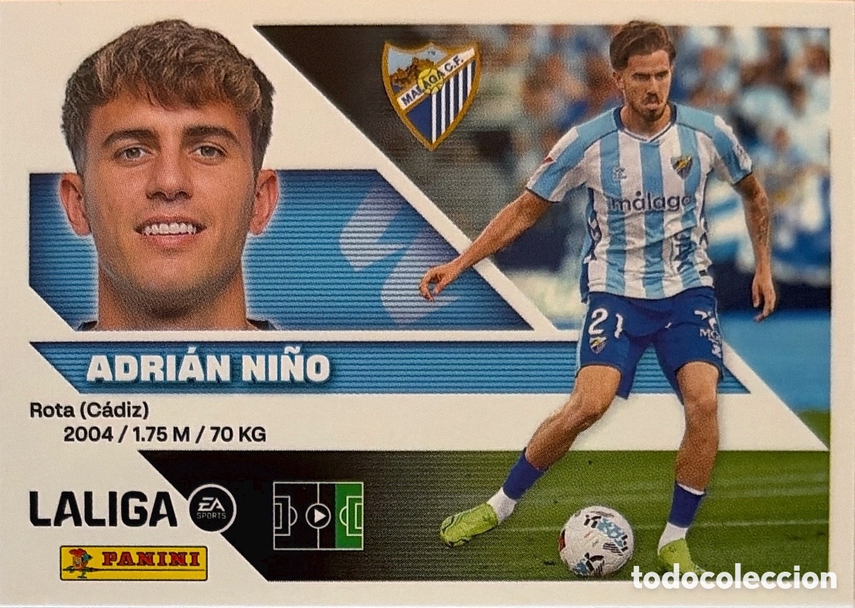 Fu&szlig;ball-Sticker: 18.- Adri&aacute;n Ni&ntilde;o (MALAGA) - COLECCIONES ESTE 2026/27 (PANINI)