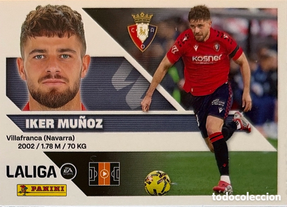 Fu&szlig;ball-Sticker: 13B.- Iker Mu&ntilde;oz (OSASUNA) - COLECCIONES ESTE 2026/27 (PANINI)