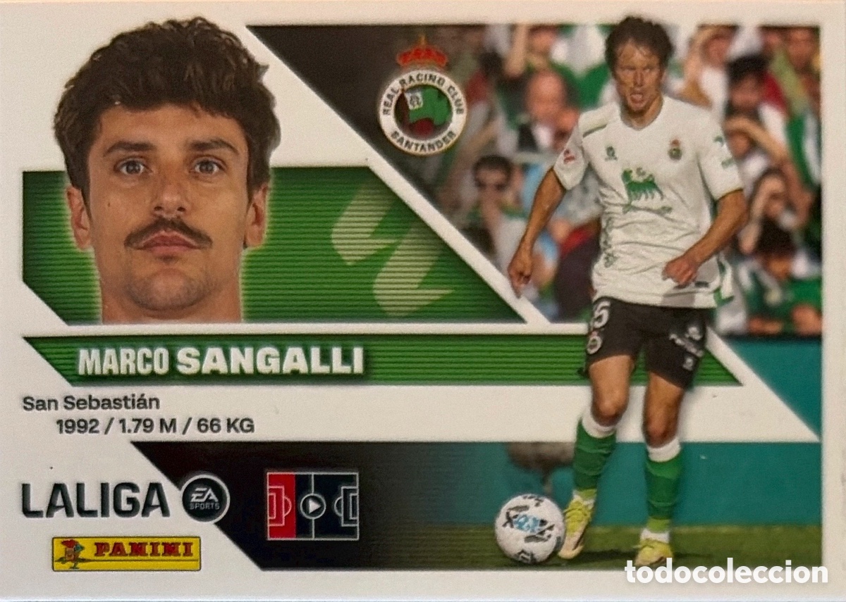 Figurine di Calcio: 6.- Sangalli (RACING SANTANDER) - COLECCIONES ESTE 2026/27 (PANINI)